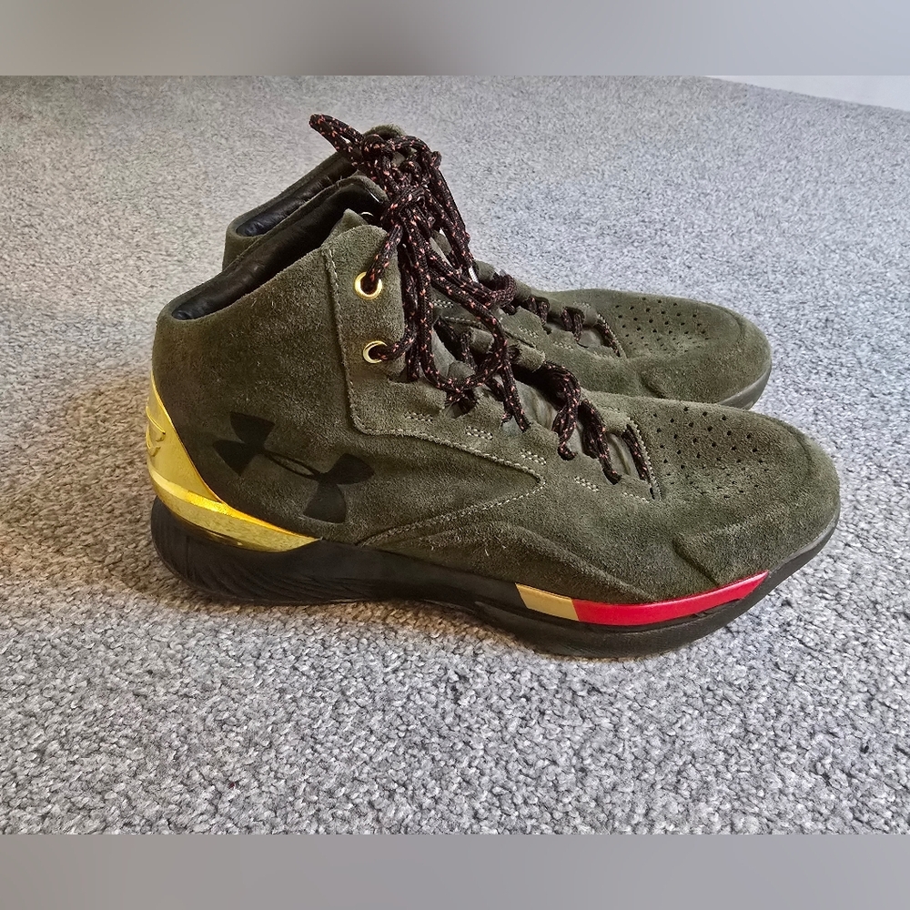 Under Armour Curry Lux 1 Green & Gold Men's Size 9